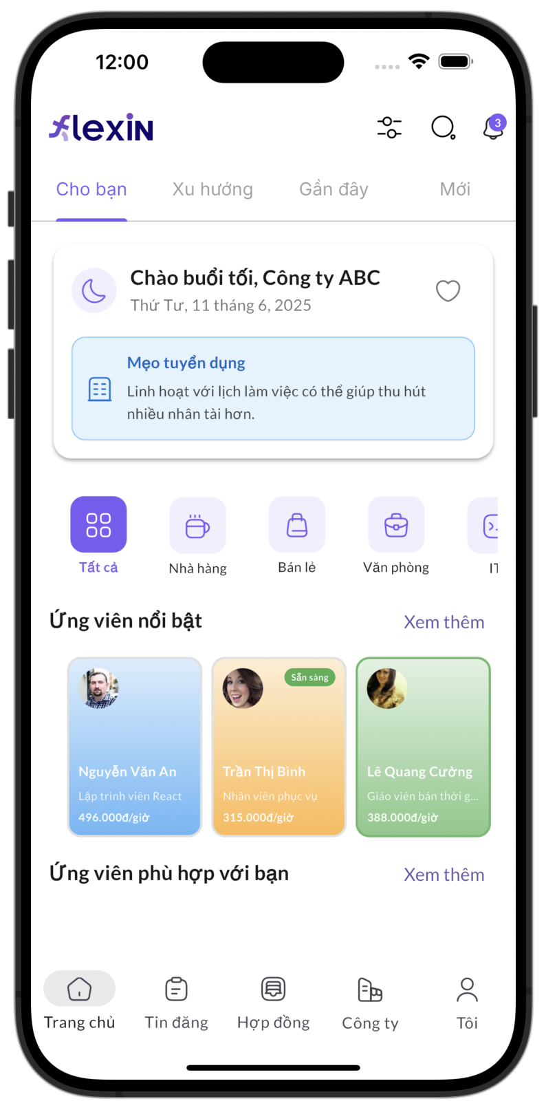 Ảnh chụp màn hình ứng dụng Flexin